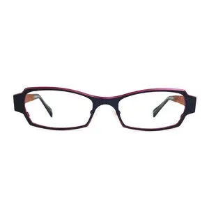 Jean Lafont Elegante 376 Eyeglasses Eye Glasses Frames 51-18-135 JEAN LAFONT Elegante 376 Navy Pink Womens Eyeglasses 51-18  main image 3